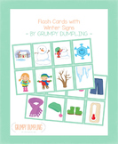 FREE Winter Weather and Clothes Flash Cards