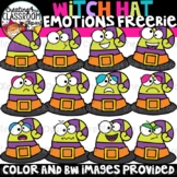 FREE Witch Hat Emotions Clipart {Creating4 the Classroom}