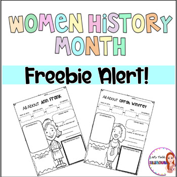 Preview of FREE Women History Month Biography Research - writing worksheets