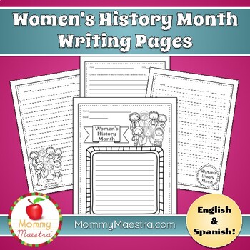 Preview of FREE Women's History Month Writing Pages