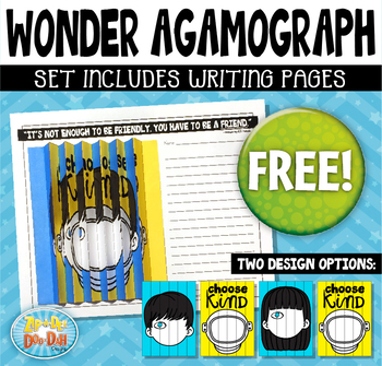 Preview of FREE Wonder Agamograph Novel Study Writing Activity {Zip-A-Dee-Doo-Dah Designs}