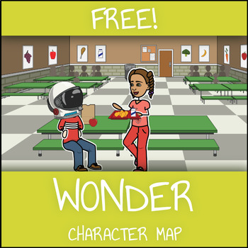 Preview of FREE Wonder Character Map Worksheet