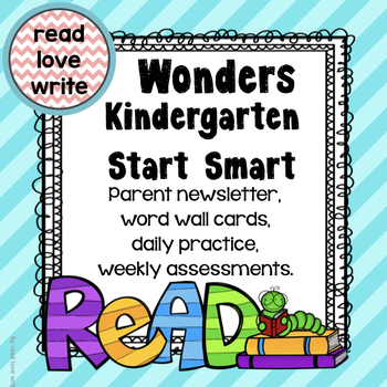 Preview of FREE. Wonders Start Smart Week 1, Kinder, Morning Work, Tests, Common Core