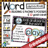 FREE Word Detective Phonics & Reading Strategy Posters and