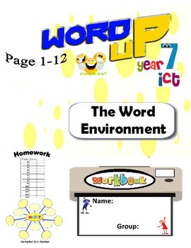 Preview of FREE-Word Environment Student Workbook Pg1-12. Year 6, Grade 6, Year 7, Grade 7,