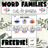 FREE Word Families - Cut & Paste Worksheets