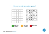 FREE Secret Word Guessing Game