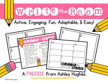Preview of FREE Write the Room Activity