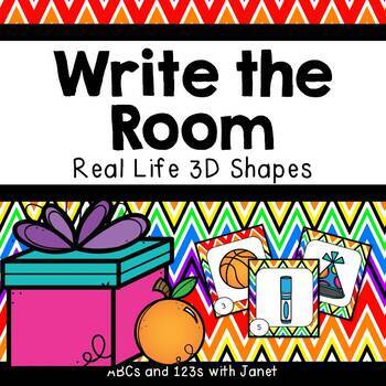Preview of FREE Write the Room - Real Life 3D Shapes