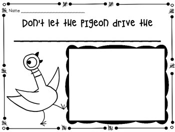 Preview of FREE Writing Activity: Don't Let the Pigeon Drive the Bus!!