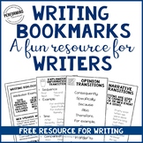 FREE Writing Bookmarks