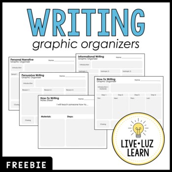 Preview of FREE Writing Graphic Organizers