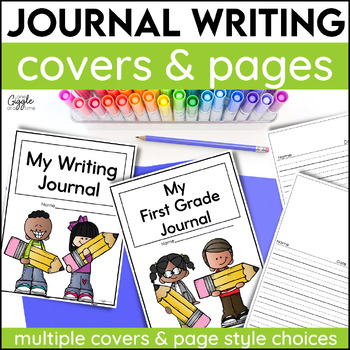 Preview of FREE Writing Journal Covers Pages Lined Writing Paper Writing Notebook Cover