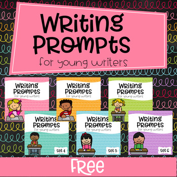 FREE Writing Prompts For Young Writers by Teaching Biilfizzcend | TPT