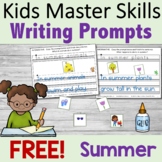 FREE Writing Prompts - Summer Theme with Fine Motor Activities