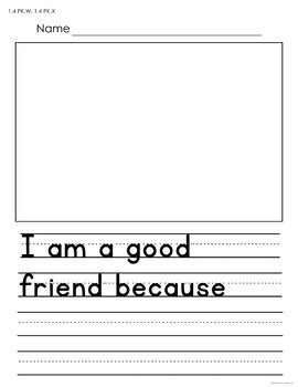free writing prompts and drawing worksheets for preschool and kindergarten