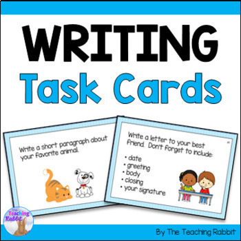 Preview of Writing Prompt Task Cards - 2nd Grade Writing Center
