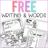 FREE Writing and Word Activities