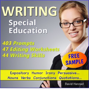 Preview of FREE - Writing for Special Education