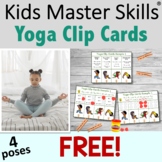 FREE Yoga Cards Sampler - Clip Cards with 4 Poses