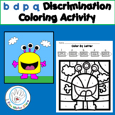 FREE b d p q Discrimination Coloring Activity to Help Lett