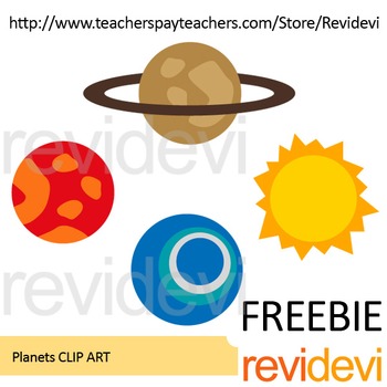 Preview of FREE clip art - Planets