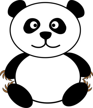 FREE clipart - Panda. If you like my work please FOLLOW ME! | TPT