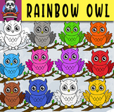 FREE download - Rainbow Owl Clipart - Creative Clips Clipart.