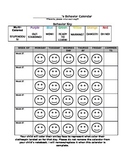 FREE (editable) Behavior Calendar for Clip-Chart system