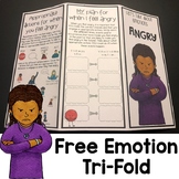FREE emotion tri fold. Angry. Emotional information and le