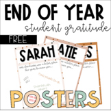 FREE end of year student gratitude activity | Year 3 -6