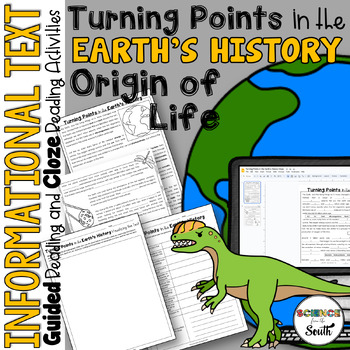 Preview of History of the Earth and Origin of Life Informational Text Article and Activity