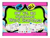 Diphthongs aw and au Word Searches