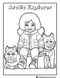 FREE for Black History Month| Arctic Explorer Coloring Pag