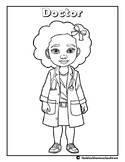 Dr. Alexa Irene Canady| Doctor Coloring Page| Black Histor