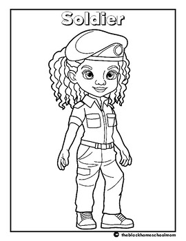 Preview of Black History Month| Soldier Coloring Page| Thomas Sankara| Afrocentric