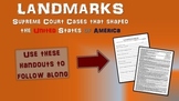 FREE - graphic organizer for any landmark supreme court case