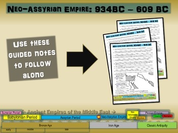 Preview of FREE guided notes for the NEO-ASSYRIAN EMPIRE (part 3 of the Mesopotamia Unit)
