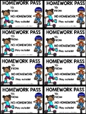 FREE homework pass printables