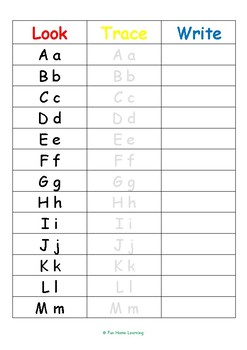 upper and lowercase tracing teaching resources tpt