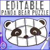 EDITABLE Panda Craft Puzzle: Classroom Decor, Zoo Unit, & MORE!
