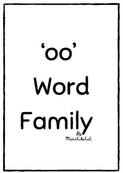 Preview of FREE ‘oo’ Family Word Simple Exercise