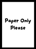FREE paper only sign