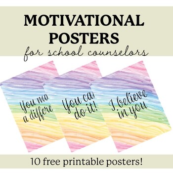 Preview of FREE posters for your classroom or office! Motivational quotes