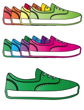 Tennis Shoes Clipart ~ Commercial Use OK ~ Sports by Teacher Karma