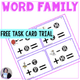 FREE trial Word Family Phoneme Manipulation Task Cards for