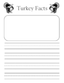 FREE turkey fact writing worksheet