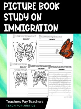 Preview of FREE version of Picture Book Study on Immigration with Google Slides