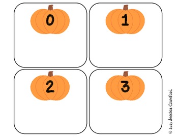 {FREEBIE} 0-10 Counting Cards {pumpkin theme} by Jessica Michele