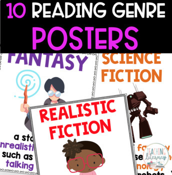 FREEBIE! 10 Reading Genre Posters with Definitions & Illustrations